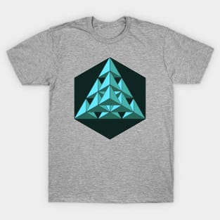 Blue Triangles 3 T-Shirt